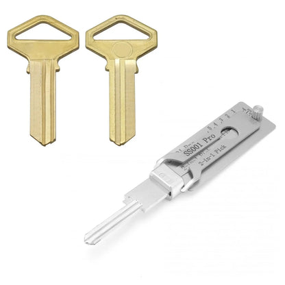 SS001 SS002 SS003 2 In 1 Lock Key Precision Hook And Pick Set Pick-up Kits Door Lock Unlocking Engineering