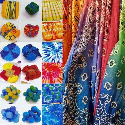 10g 24 Colors Fabric Dye Clothing Refurbished Coloring Agent Cotton Linen Jeans Canvas Pigment Home Tie-Dye Handmade Supplies