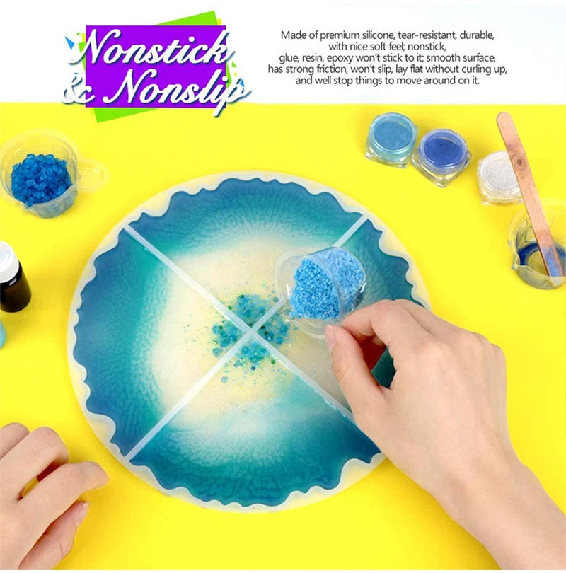 50X40/60X40cm Large Silicone Table Mat High Quality Waterproof Placemat Resin Pad for DIY Jewelry Making Accessories Baking Mat