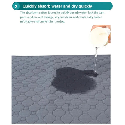 Dog Pee Pad Reusable Washable Dog Urine Mat Car Seat Floor Sofa Waterproof Absorbent Puppy Cat Training Diaper Mat Pet Supplies