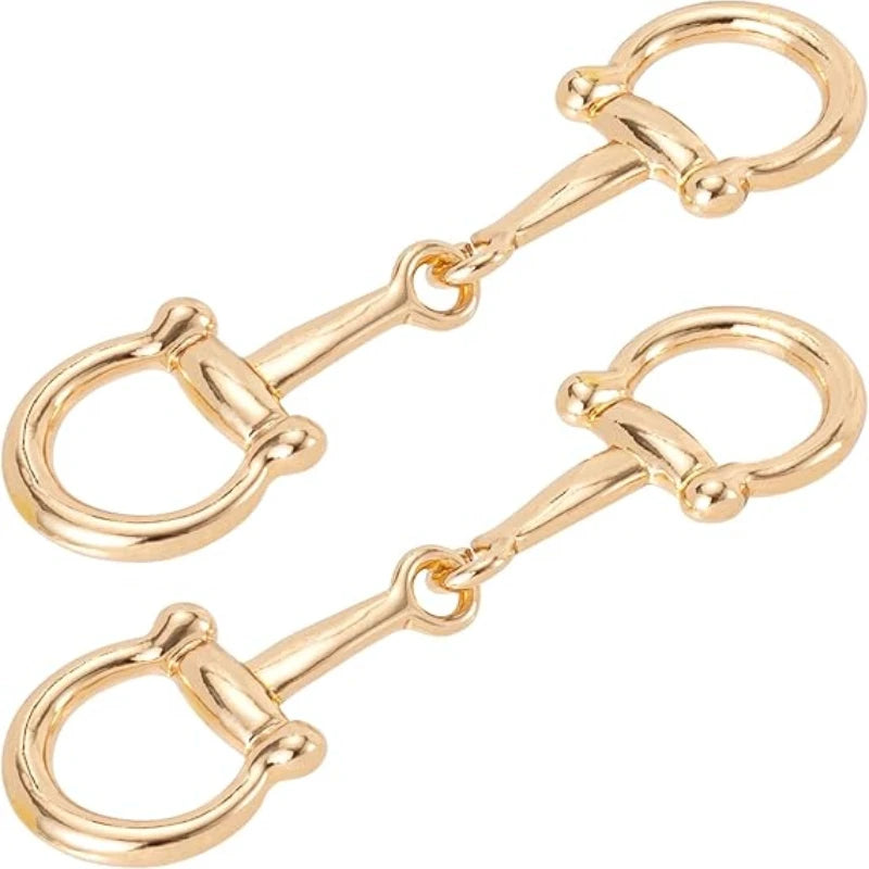 2pcs Horseshoe Scarf Buckle Universal Multi-purpose Metal Scarfs Buckles Simple and Versatile Corners Scarf Knotted Buckle