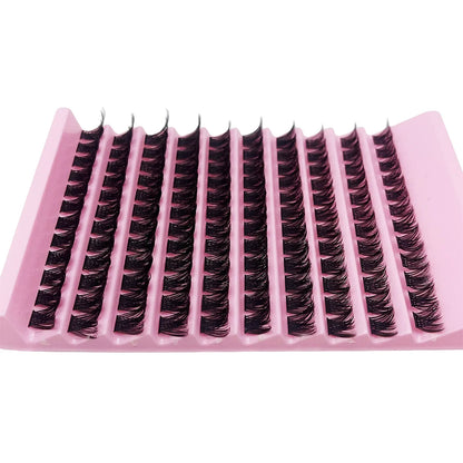 Lash Clusters 120pcs Cluster Lashes 8-16mm Individual Lashes Natural Look D Curl Fluffy Cluster Lashes DIY Eyelash Extension