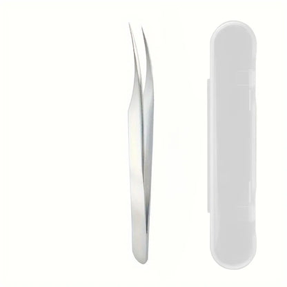 Stainless Steel Precision Eyelash Tweezers,Specialized Tweezers For Eyelash Extension, Tweezers For Removing Acne And Blackheads