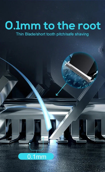 New Electric Hair Clipper Hair Trimmer for Men Body Groomer & Pubic Waterproof Hair Trimmer Replaceable Ceramic Blade 2026