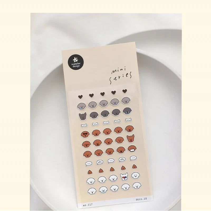 Korean Brand Suatelier Collection Daily Food Vlog Stickers DIY Scrapbooking Journey Diary Stationery Stickers Supplies