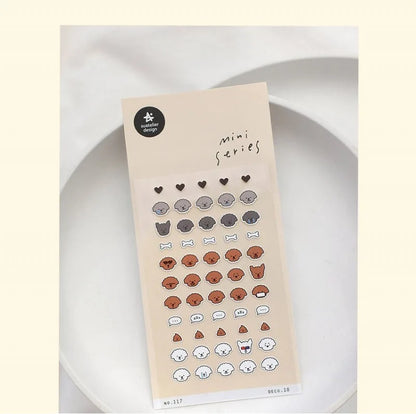 Korean Brand Suatelier Collection Daily Food Vlog Stickers DIY Scrapbooking Journey Diary Stationery Stickers Supplies