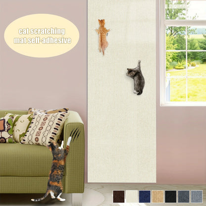 Self-Adhesive Cat Scratching Mat Trimmable Cat Scratching Post Cat Carpet for Anti-scratching Protector Anti Cat Scratch Mat