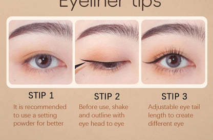 Smooth Very Fine Eyeliner Pen Longacting Quickdrying Waterproof Eyeliner Pen Suitable For Beginners Girls Holiday Gifts