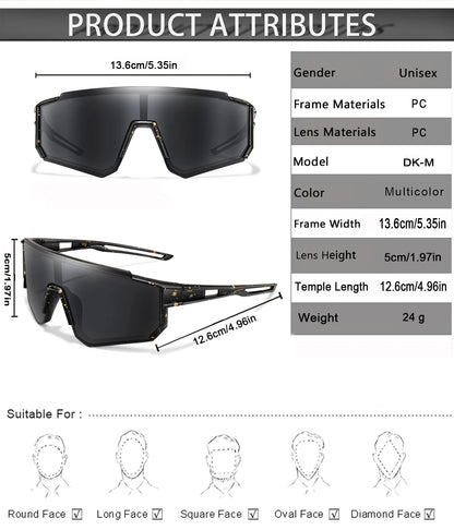 Teenagers Sunglasses Age 9-15 Youth Cycling Glasses Mtb Bike Bicycle Goggles Children Outdoor Sport Boys Girls UV400 Eyewear