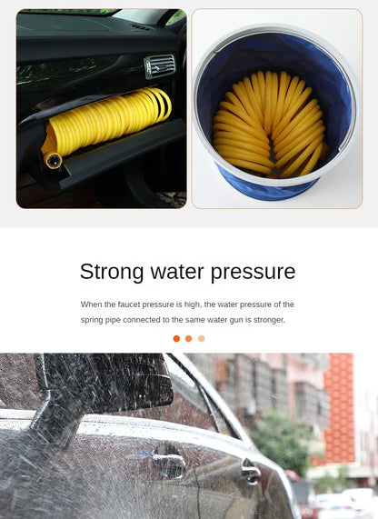 Telescopic Water Pipe with High-pressure Nozzle Car Washing Tool Set Extension Hose Water Hose for Pressure Cleaner