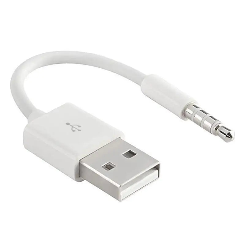 Charger Data USB 3.5mm Sync Audio Cable For IPod Shuffle 3rd 4th Gen Accessory Earphone Charging 15cm