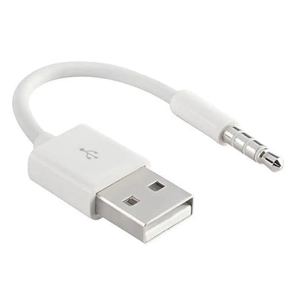 Charger Data USB 3.5mm Sync Audio Cable For IPod Shuffle 3rd 4th Gen Accessory Earphone Charging 15cm