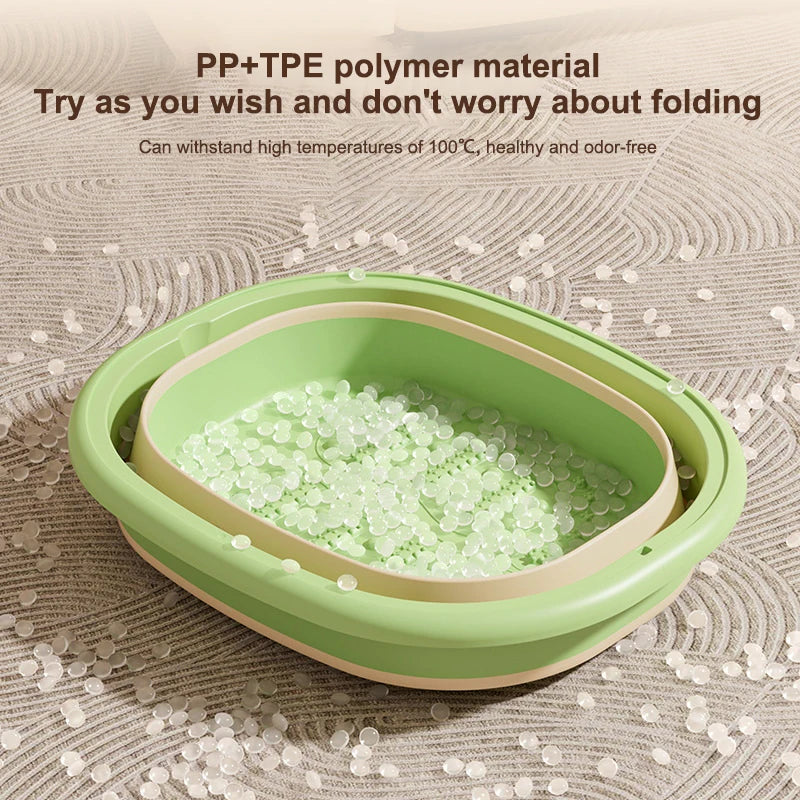 1Pcs Foot Bath Basin Portable Foot Soak Foot Tub Foldable Home Foot Bath Bucket Massage Foot Wash Leisure Health Bucket