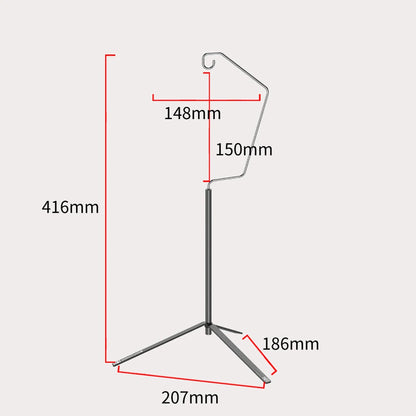 TARKA Ultralight Lantern Stand Tabletop Hanger Light Holder Folding Detachable Outdoor Portable Lightweight Tripod Light Stand