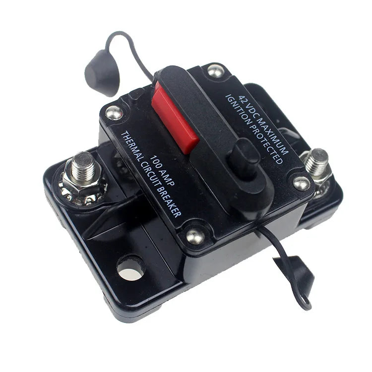 12-48VDC Circuit Breaker 50A 60A 80A 100A 150A 200A 250A 300A Car Truck Audio Resettable Fuse Circuit Breaker with Power Protect