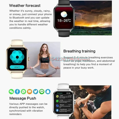 Smart Watch For Android IOS Watches 1.83inch HD Display Bluetooth Call Message Alert Music Sports Mode Smartwatch Men Women Gift