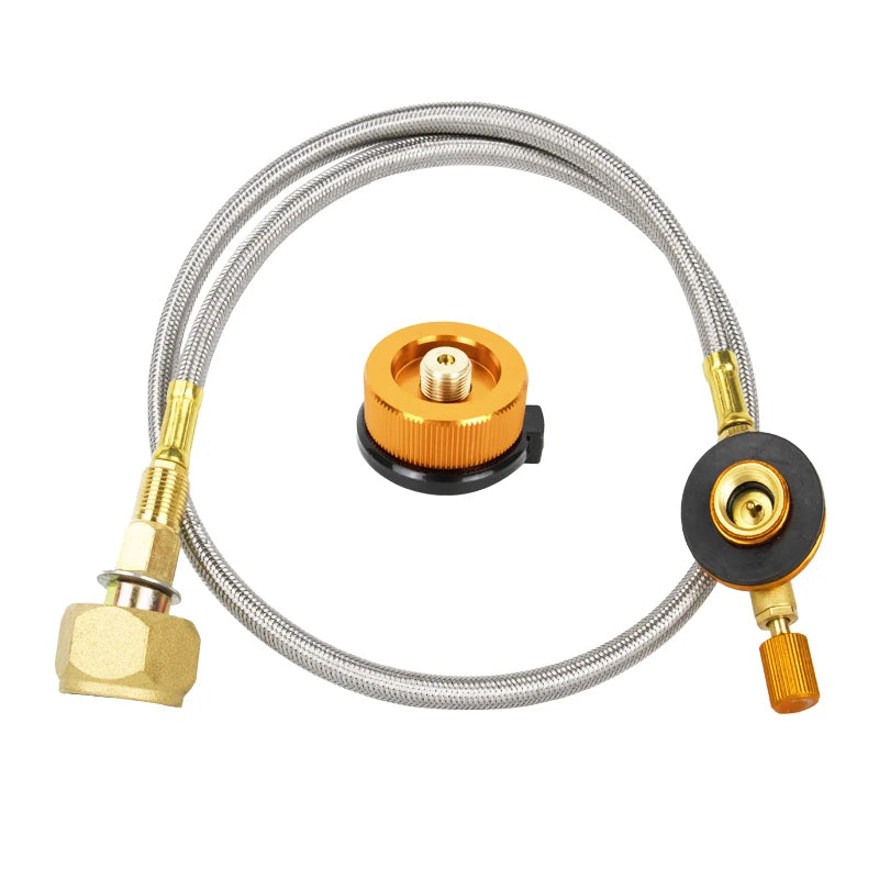 Camping Gas Stove Gas Refill Adapter Outdoor Cylinder Filling Adapter Gas Tank Furnace Connector Accessories Camping Equipment