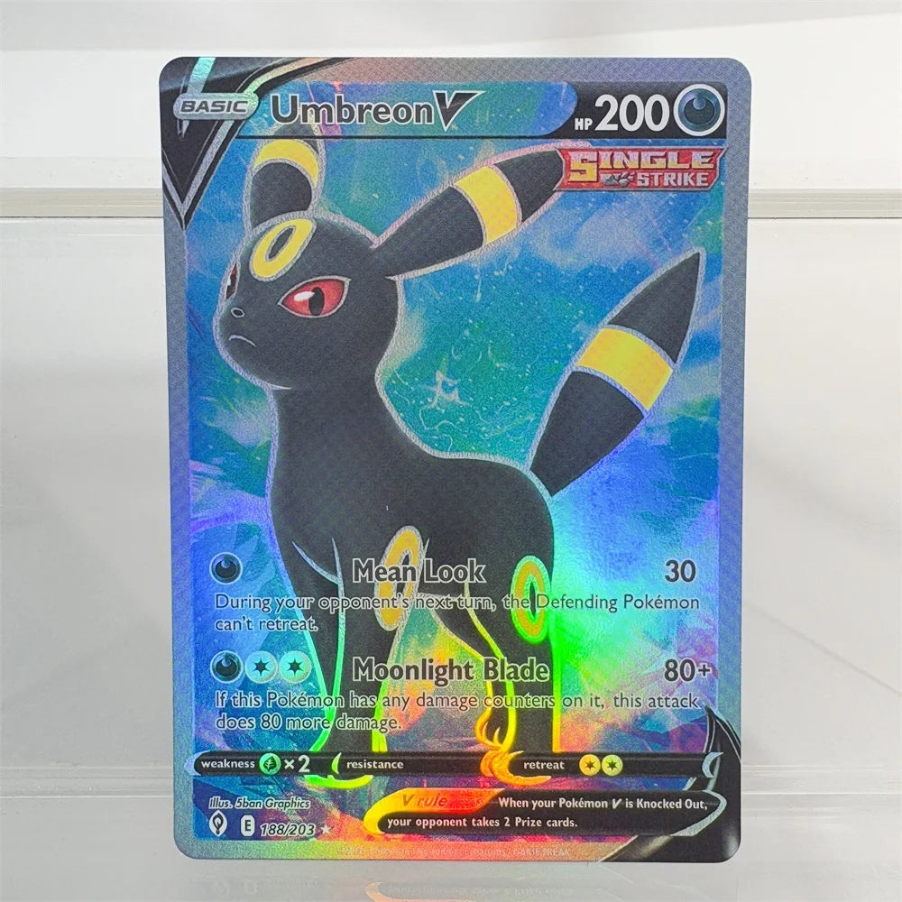 PKM Cards Charizard Vmax Dragonite Celebi Sylveon Vmax Single Foil Cards Classic Game Collection Cards PTCG Proxy Cards