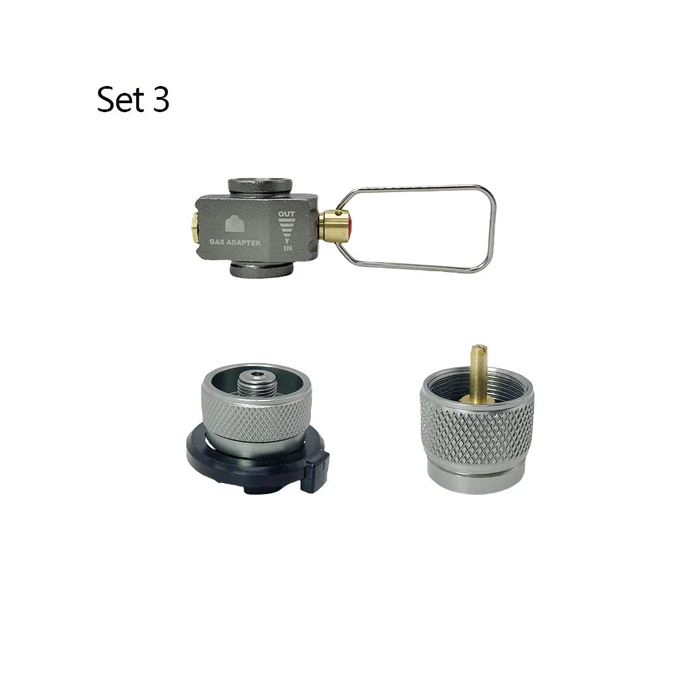 Camping Gas Tank Intercharge Conversion Valve Butane Adapter Gas Saver Plus Gas Convertor Shifter Refill Flat Tank Adapter