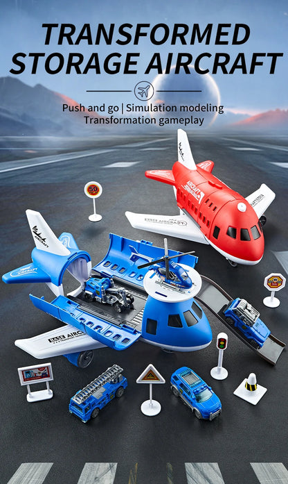 Creative and novel deformation airplane toy combination - Multiple themes, gift box packaging - Gifts suitable for boys and girl