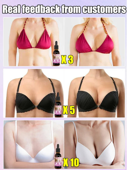 Breast Enhancement Oil and Cream – Natural Bust Enlargement, Firming, Lifting, and Massage Treatment for Bigger, Fuller, and Firmer Chest