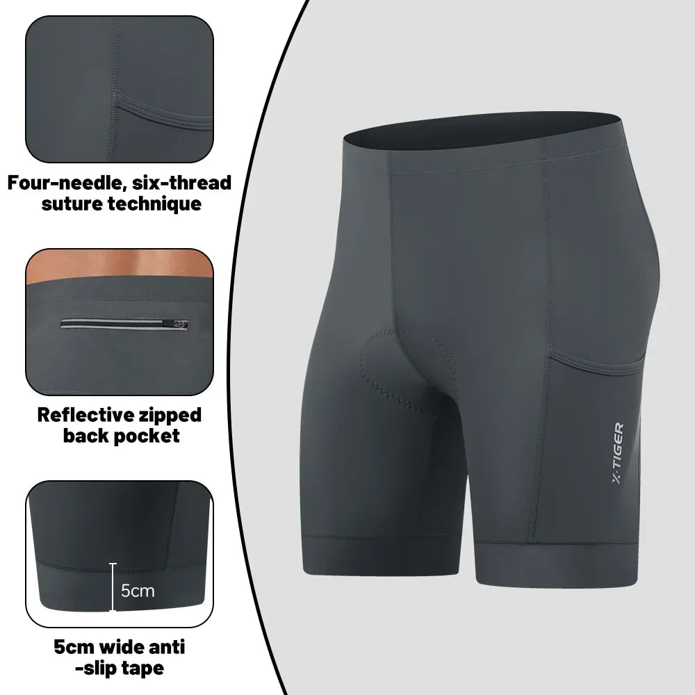 X-TIGER Cycling Shorts 6D Gel Cushioned Cycling Shorts MTB Cycling Briefs Cycling Lounge Pants Yoga Pants Sports Fitness Pants