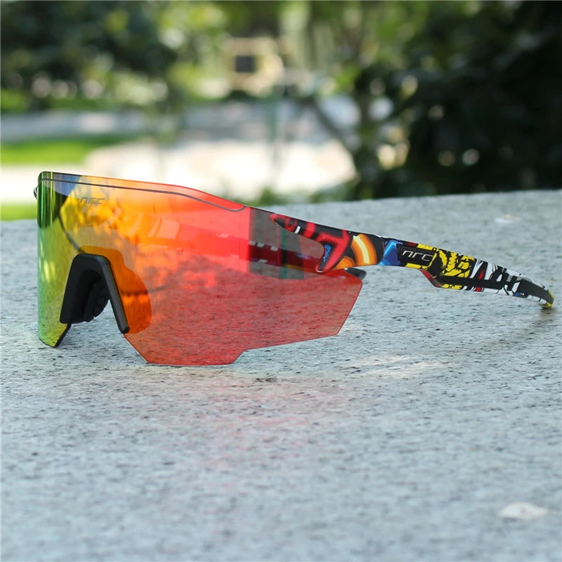 NRC Cycling Sunglasses 1lens UV400 TR90 Sports Bicycle Glasses MTB Mountain Bike Fishing Hiking Riding Eyewear for Men Women