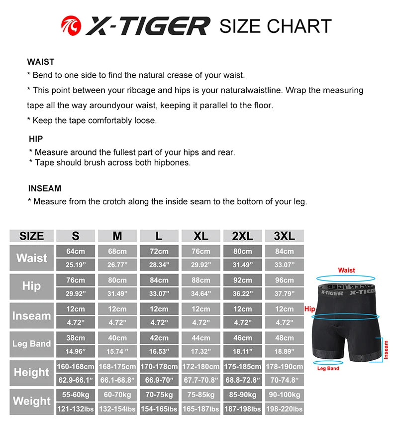 X-TIGER Cycling Shorts Breathable Mesh Cycling Underwear Gel Pad Shockproof MTB Bike Shorts Dropshipping Bicycle Underwear