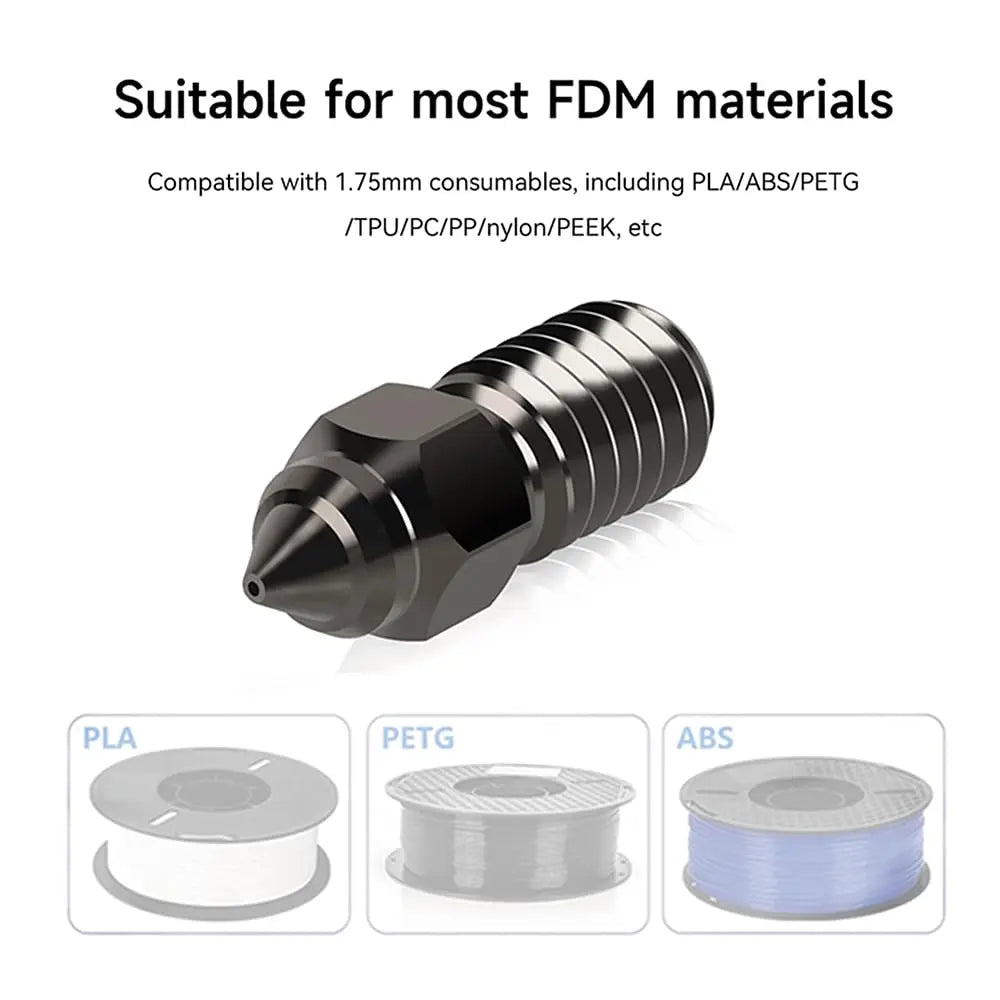 Creality Ender 3 V3 SE Nozzle Kit High Speed Hard Steel Nozzle 0.2/0.4/0.6/0.8/1.0mm 3D Printer for Ender3 V3 SE/Ender 7/Ender 5