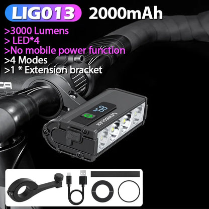 NEWBOLER Bicycle Light Front 10000Lumen Bike Light 10000mAh Waterproof Flashlight USB Charging MTB Road Cycling Lamp Accessories