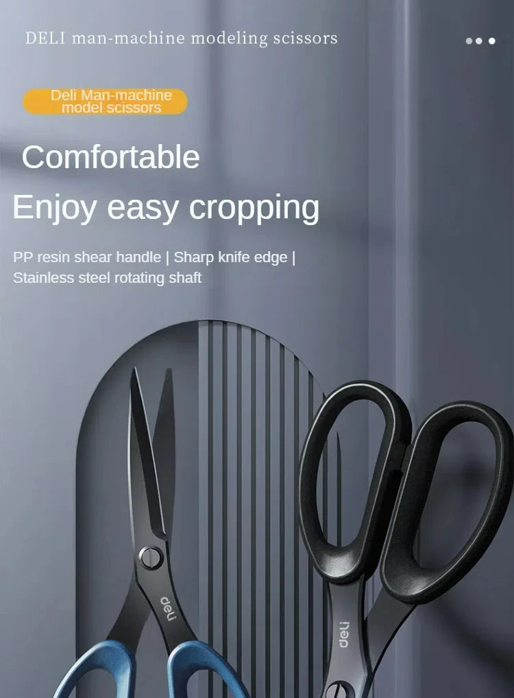 1/2Pcs 210/175mm Black Stainless Steel Scissors Business Office Stationery Home Tailor Shears Kitchen Knife Cutter Cutting