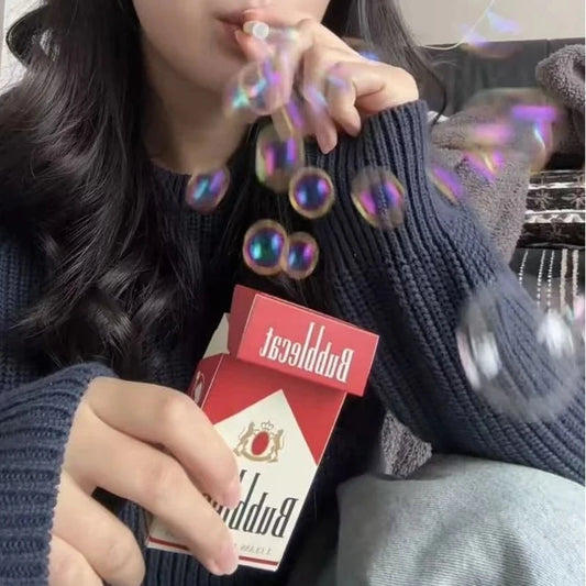 INS Funny Strange Cigarette Box Toy Photo Prop as Gifts for Your Friend Gng Device Bubble Machine Outdoor Portable Party Gifts