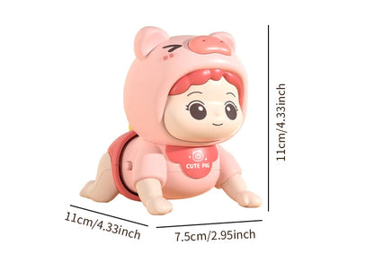 Baby toys learn to crawl guide head up practice training puzzle early education crawling baby sound light music