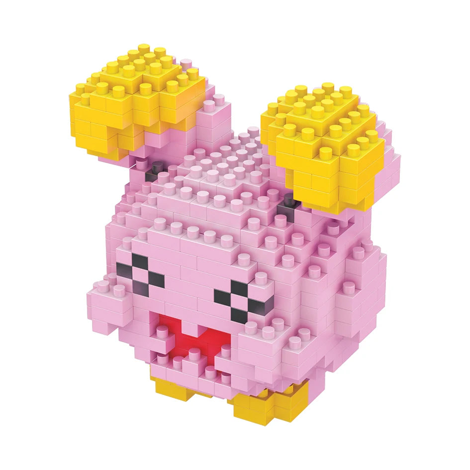 75 Style Building Blocks Assembly Anime Picachu Charizard Doll Blastoise Bulbasaur Gengar Bricks Figures Toy for Kid Gift