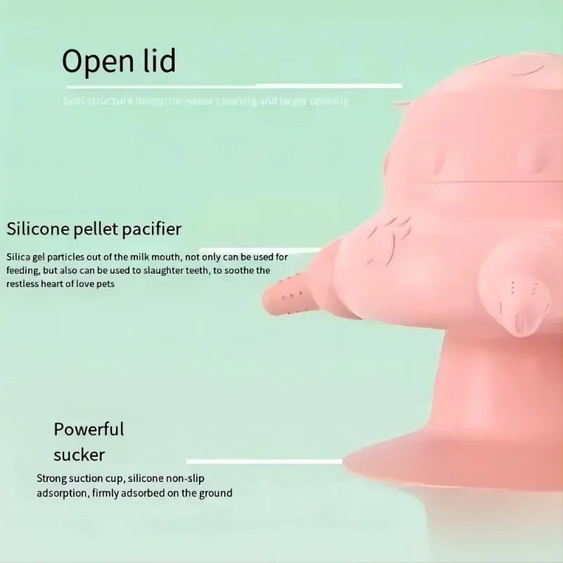 Pet Silicone Breast Feeder, Multifunctional Pet Pacifier Feeder, Puppy Feeding Bottles Food Storage Container for Kitten Dog Cat