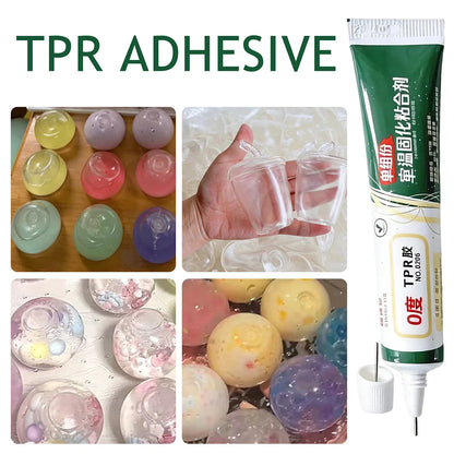 20ml TPR Glue for Squishies Toys,Room Temperature Curing Adhesive for Stress Ball Squishies Repairs,DIY Handcraft Studio