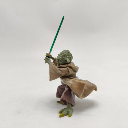 Manda lorian Master Yoda with Lightsaber Sword Action Figure Collection Model Toys
