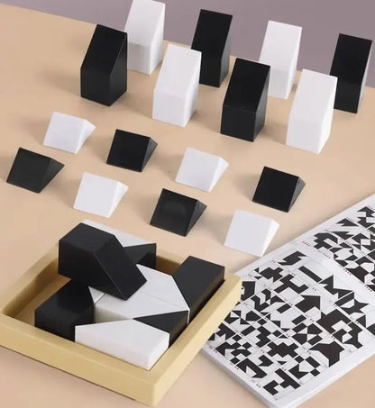 120/370 Level Black White Hidden Building Block Intelligent Puzzle Toys Puzzle Interactive Tabletop Game