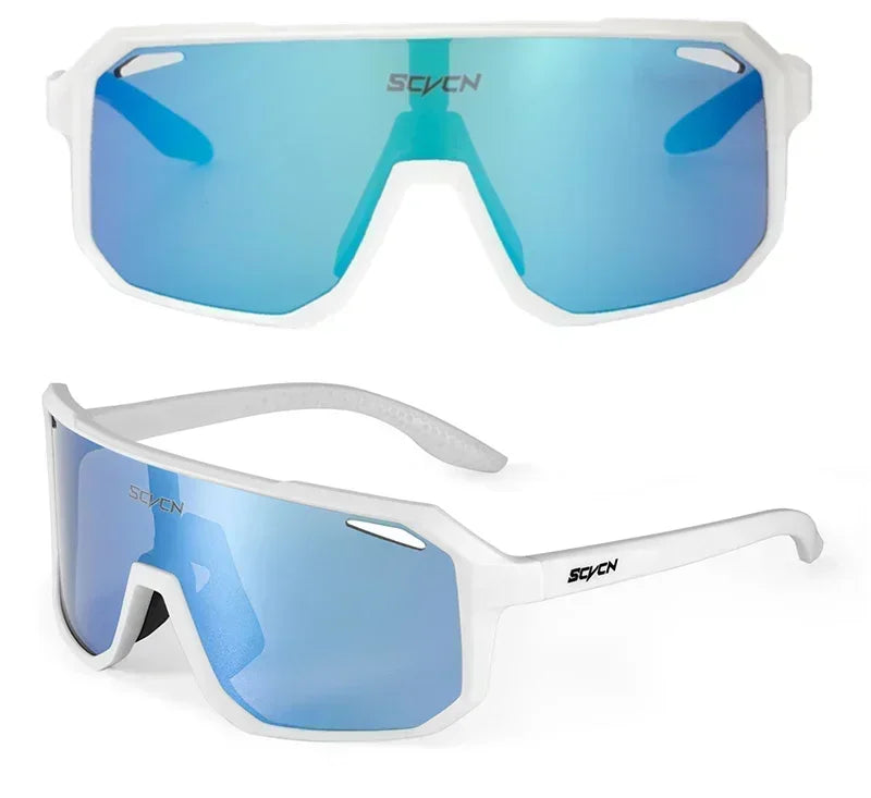 SCVCN New Sports Men UV400 Cycling Glasses Bike Sunglasses Outdoor Eyewear  MTB Bicycle Women Riding Hiking Goggles