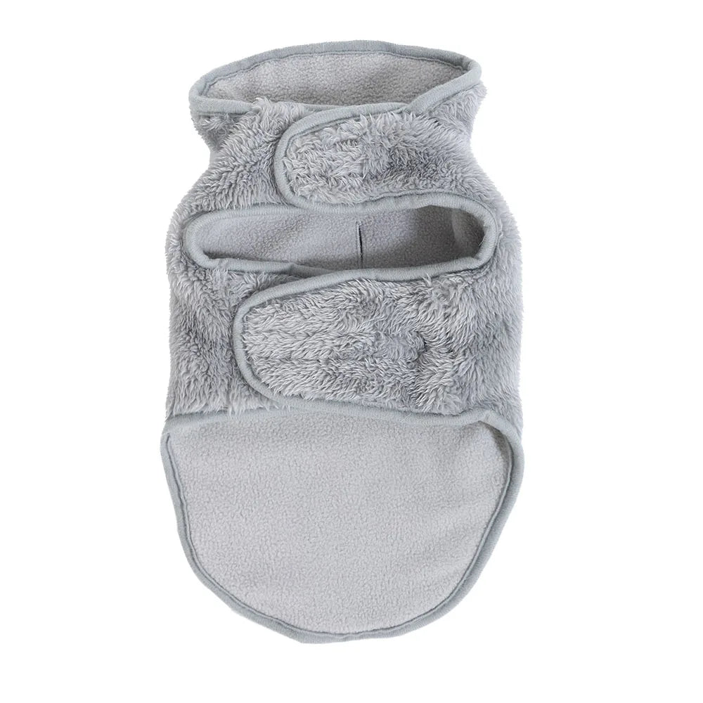 Cute Pet Jacket Coat Adjustable Soft High Neck Kitten Apparel Reversible Warm Fleece Autumn Winter Costume For Small Cats Sphynx