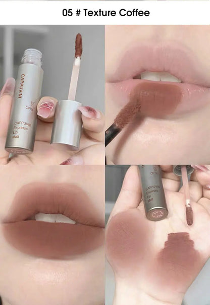 Single Velvet Matte Mist Lip Gloss,Waterproof Non-Stick Cup Lip Glaze Smudge Proof Not Fade Liquid Lipstick