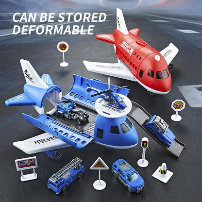 Creative and novel deformation airplane toy combination - Multiple themes, gift box packaging - Gifts suitable for boys and girl