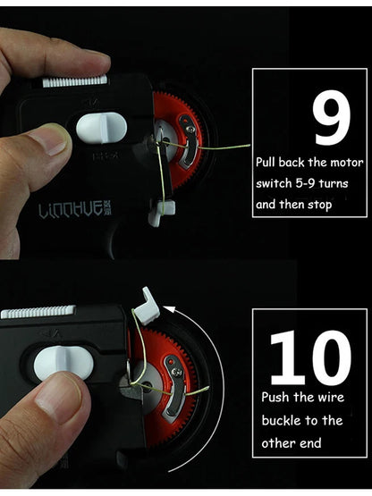 Fishing Automatic Hook Tier Fishing Line Tying Device Portable Electric Fishing Hooks Tie Machine Fishing Tool
