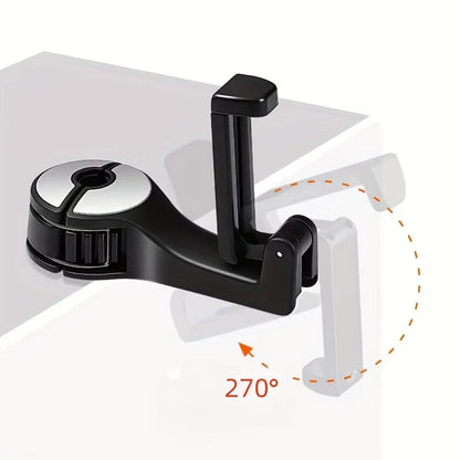 Multifunction Rear Headrest Hook Car Phone Holder Adjustable Automobile Headrest Phone Clip for GPS Navigation