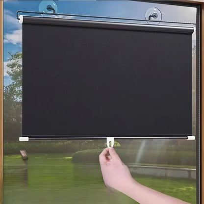 Blackout Curtain Blinds Without Drilling Window Roller Interior Bedroom Roll Black Out Rolls Blind Suction Cup Home Decor Items