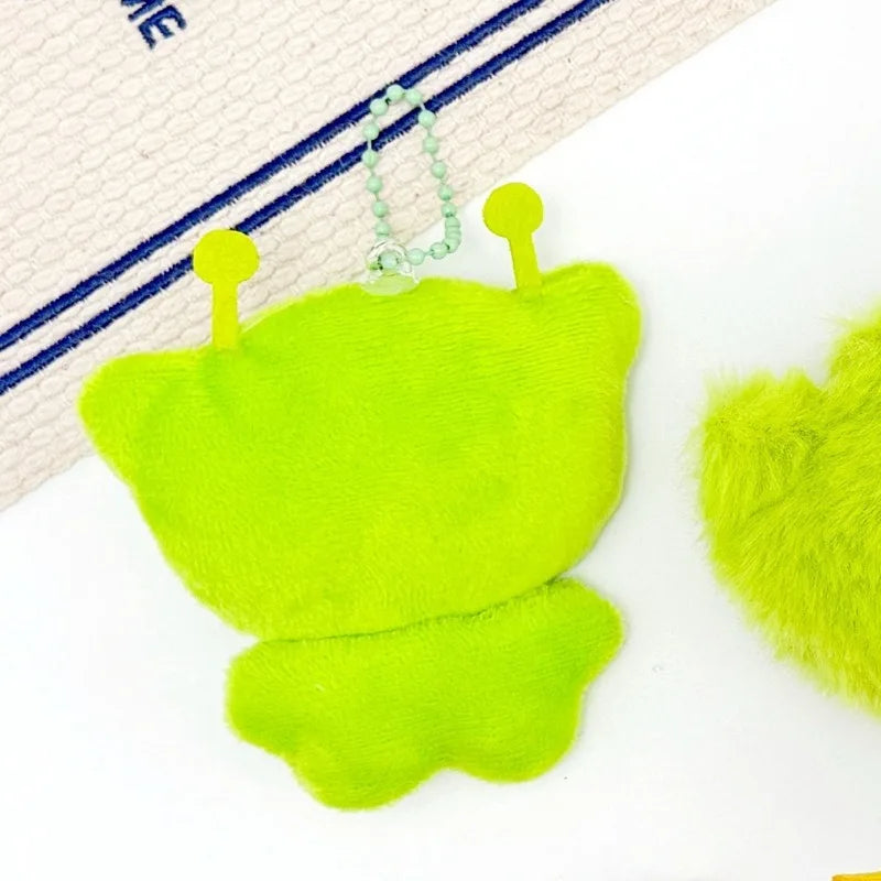Cute Alien Cat Plush Pendant Super Soft Plushie Dolls Keychain Kawaii Mini Toy Backpack Pendant Lovely Bag Decor Christmas Gift