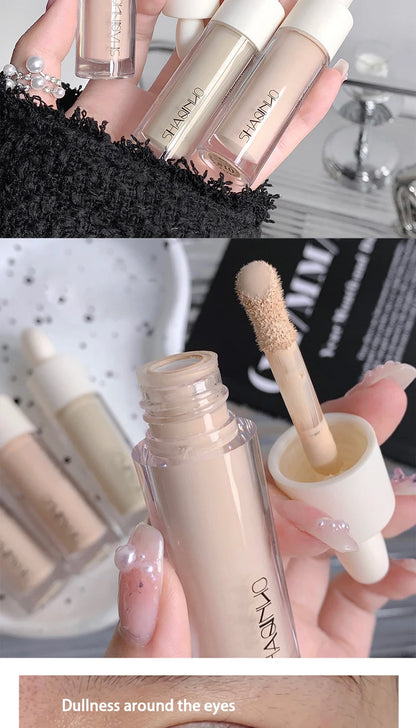 SHAQINUO Flawless Hydrating Concealer - Brightens Dark Circles & Smooths Tear Troughs | Long-lasting Formula, Non-cakey Finish