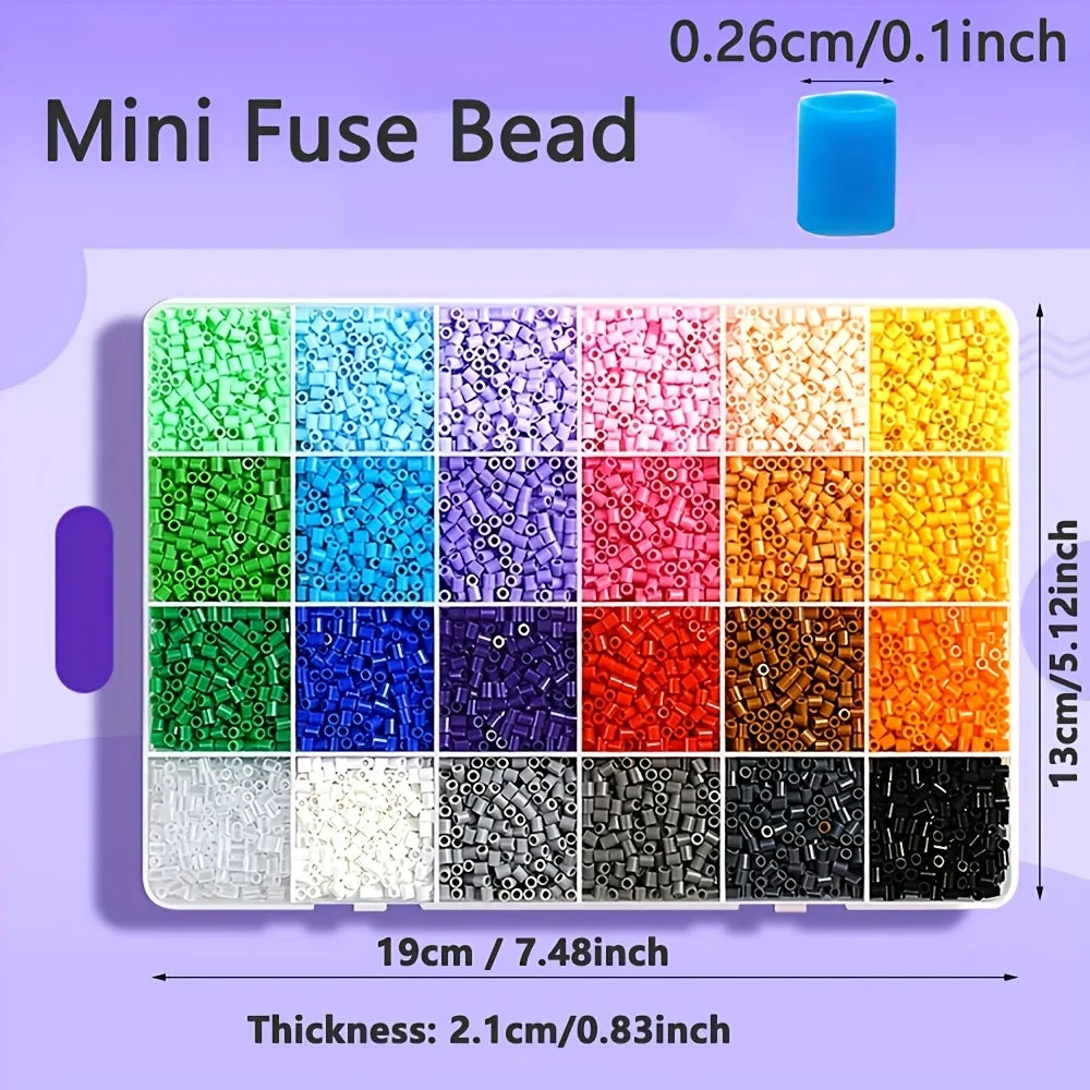 2.6mm 96 Colors Hama Beads Education Iron Beads 3D Puzzle Beads Lroning DIY Intelligence Educational Toys Craft Puzzles