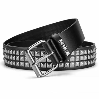 Trend Rivet Belt Heavy Metal Belt Men Women Punk Nightclub Rock Style Belt Jeans Belt Y2K Belt Fashion Decoration Women's Belts