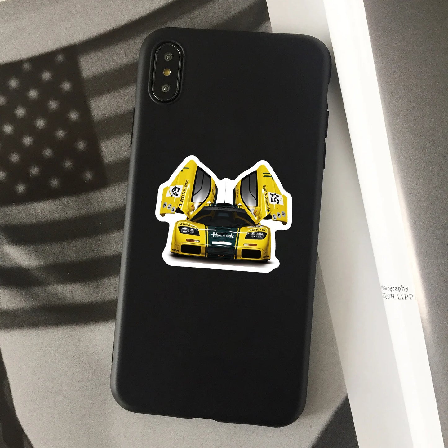 50pcs Cool Car Sticker, Racing Car Sticker and Decals for Kids, Phone Case, Guitar, Scooter, Laptop, Kettle Decoration Stickers